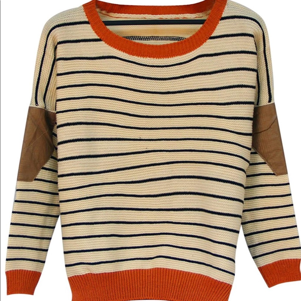 Your Gallery Striped Knit Pullover Sweater